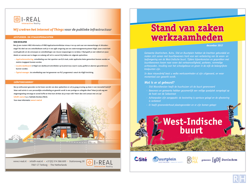 grafisch ontwerp advertenties